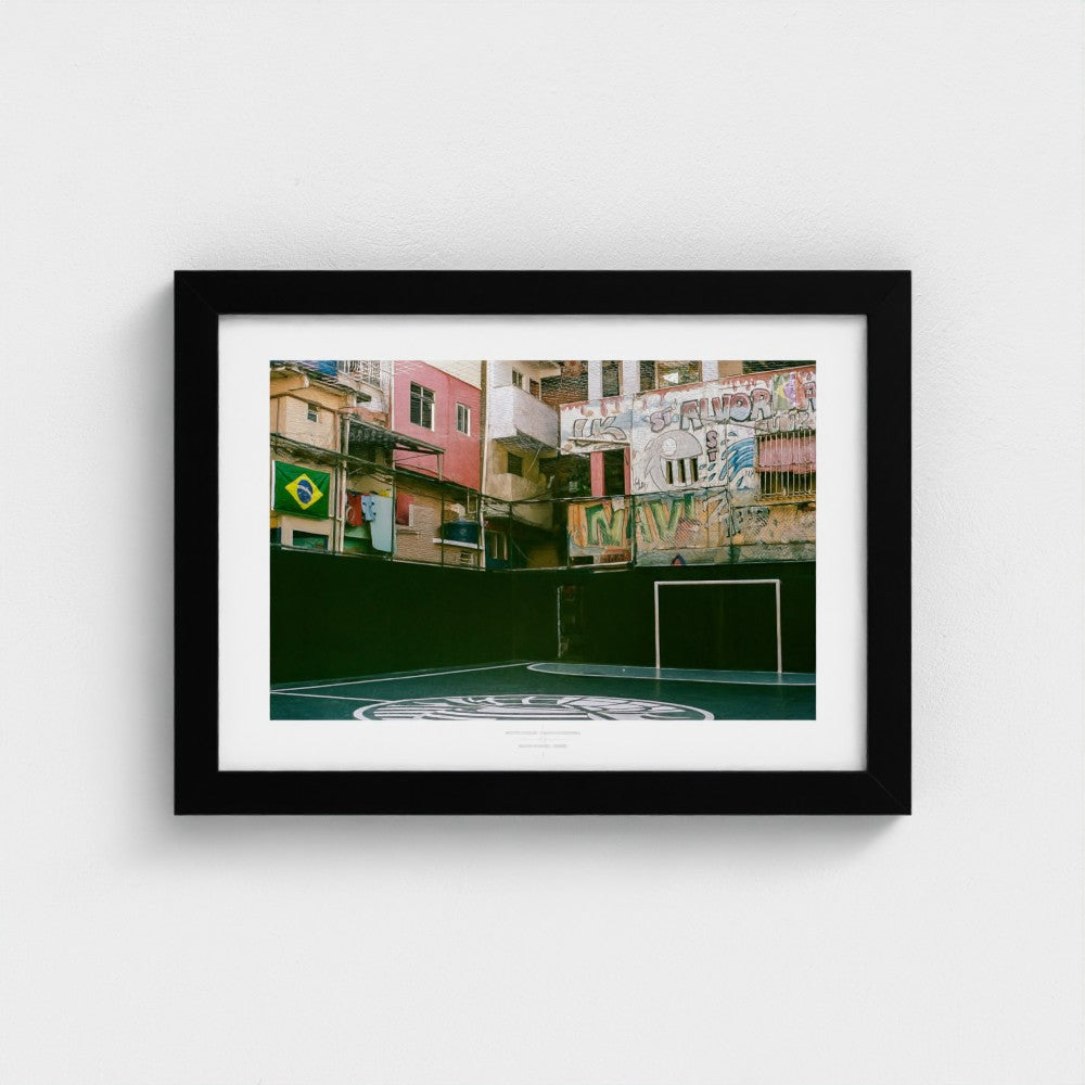 Football Pitch Print - Rio de Janeiro (Street), Brazil | Footy Dreams