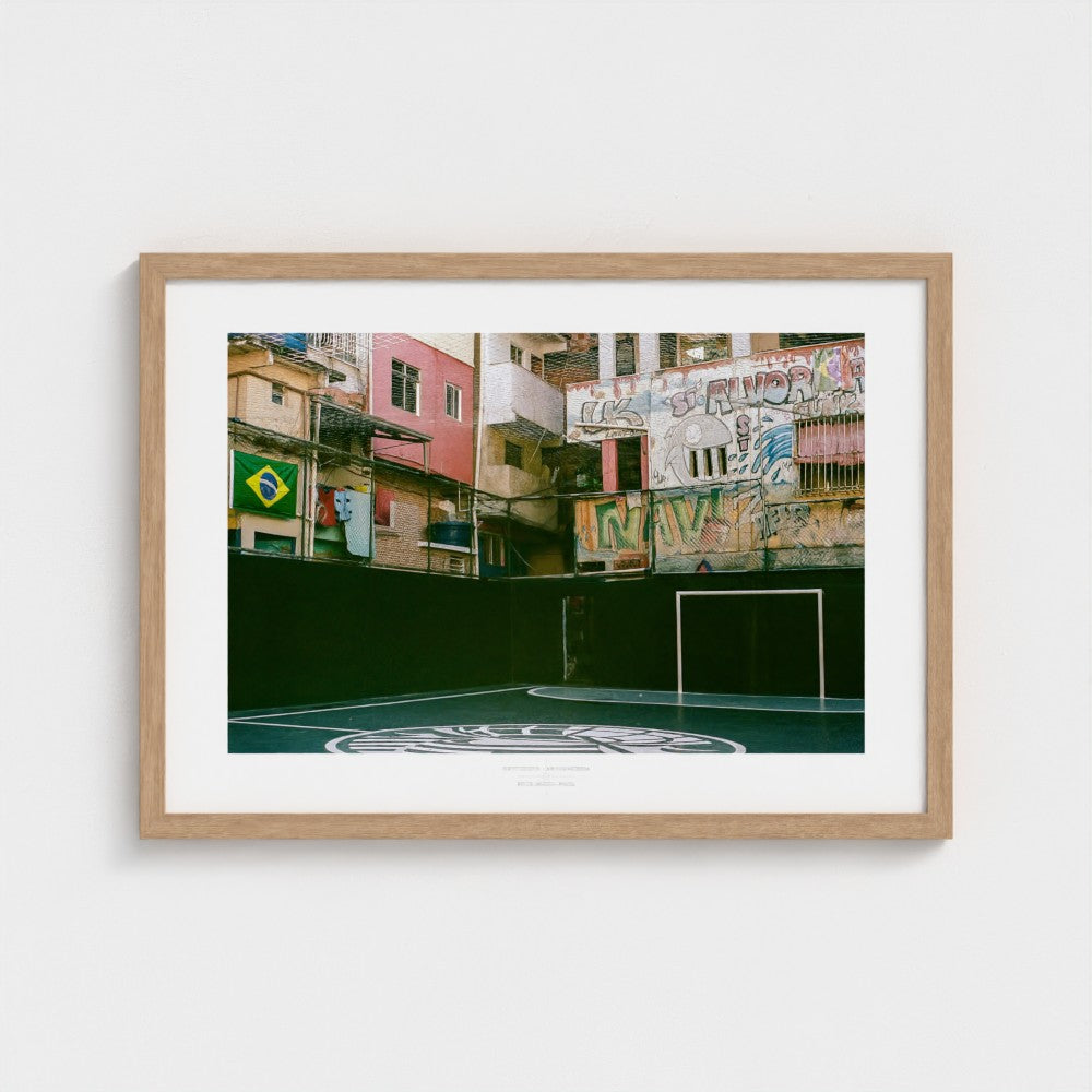 Football Pitch Print - Rio de Janeiro (Street), Brazil | Footy Dreams