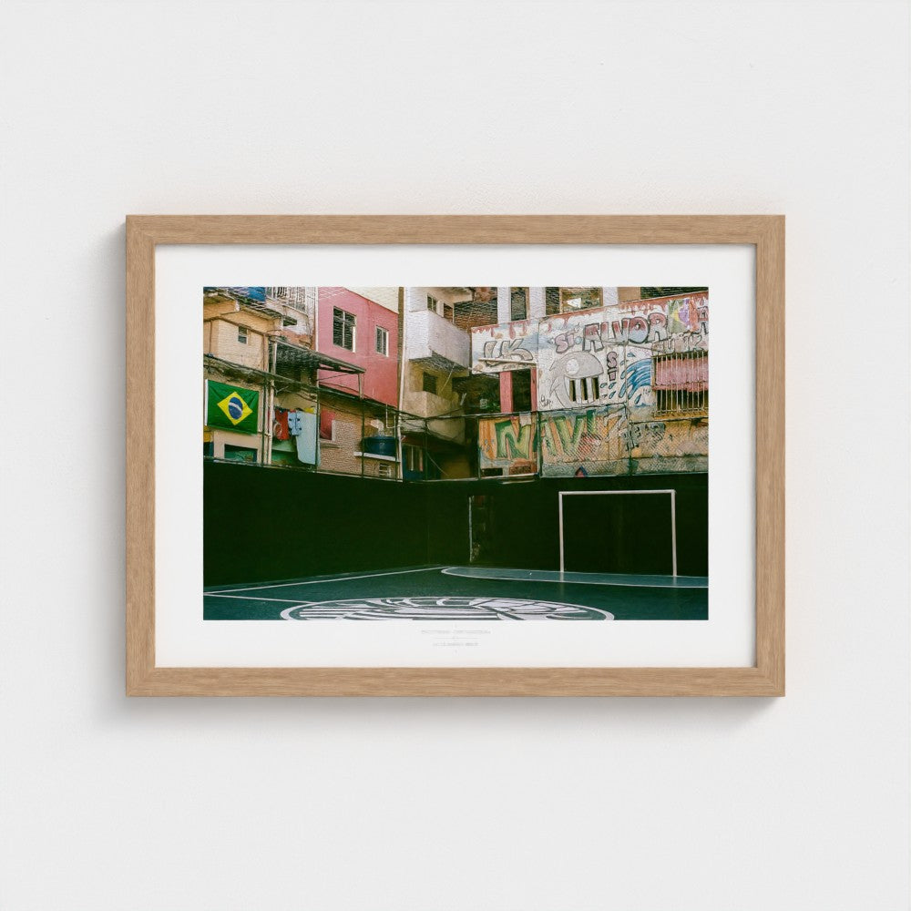 Football Pitch Print - Rio de Janeiro (Street), Brazil | Footy Dreams