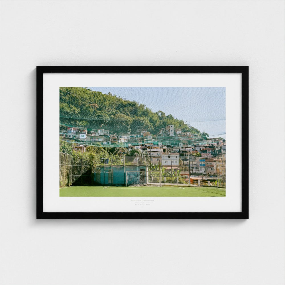 Football Pitch Print - Rio de Janeiro (Comunidade), Brazil | Footy Dreams