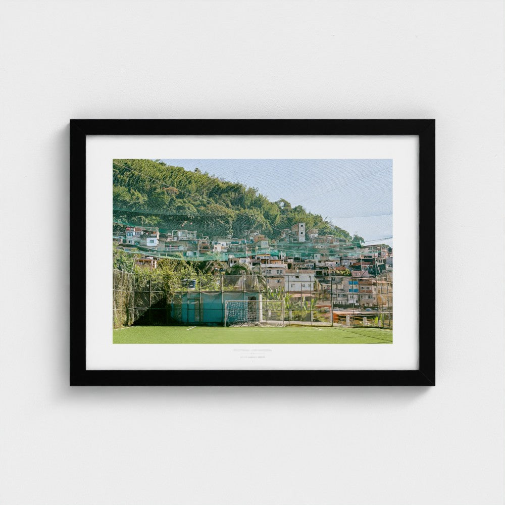 Football Pitch Print - Rio de Janeiro (Comunidade), Brazil | Footy Dreams