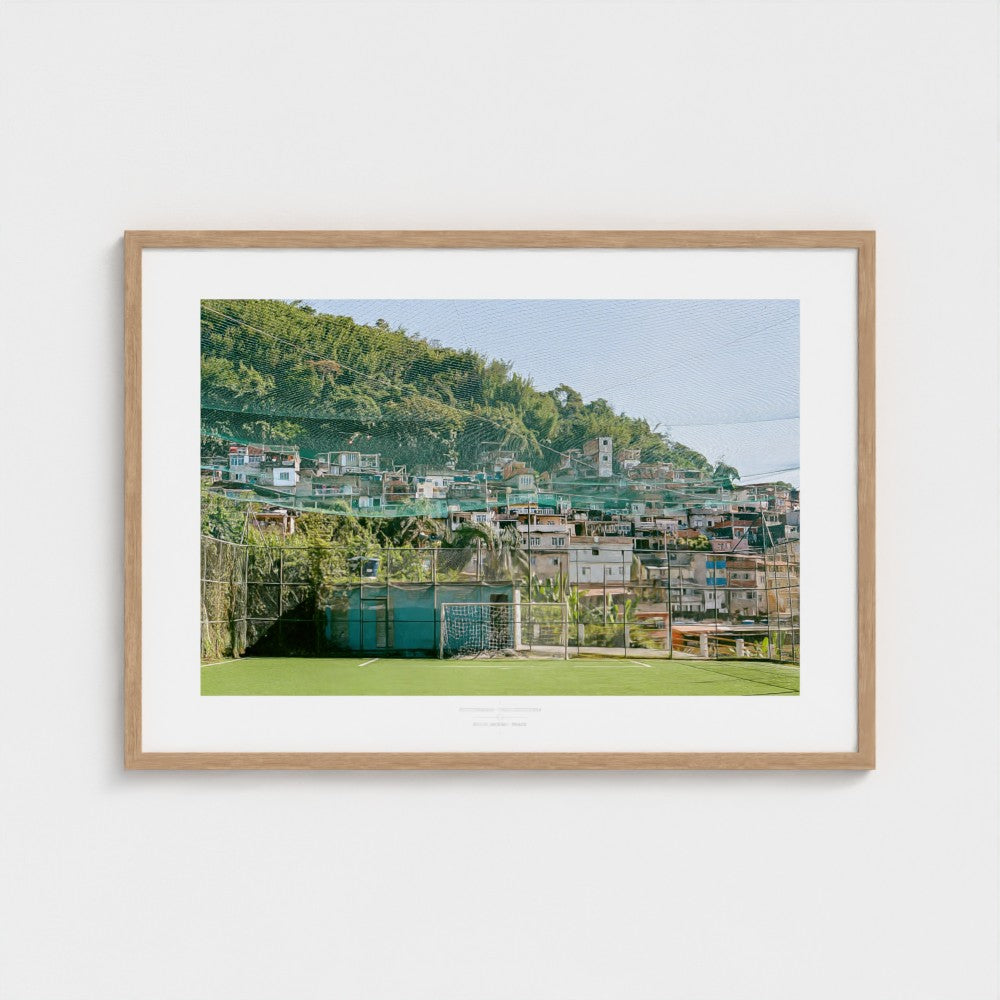 Football Pitch Print - Rio de Janeiro (Comunidade), Brazil | Footy Dreams