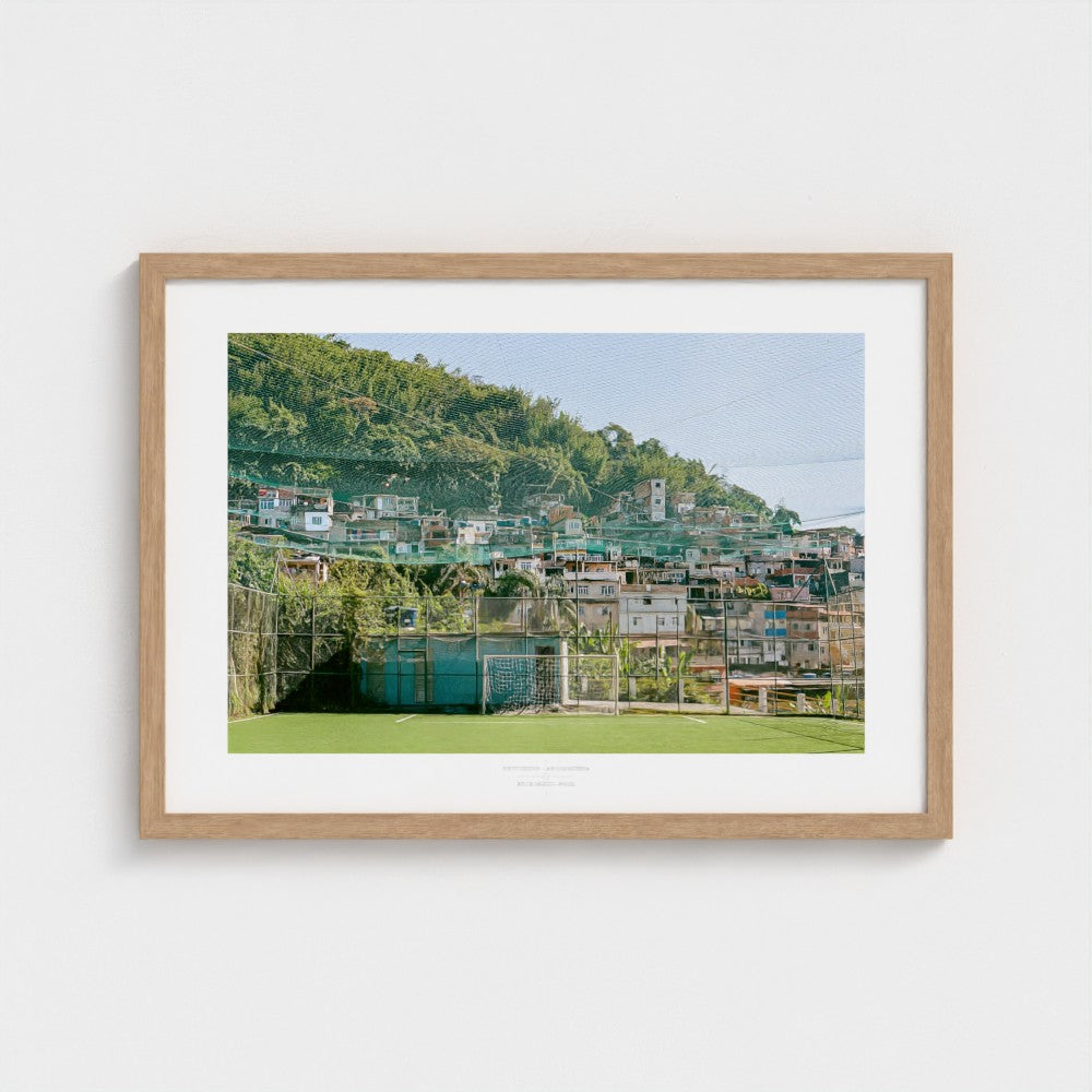 Football Pitch Print - Rio de Janeiro (Comunidade), Brazil | Footy Dreams