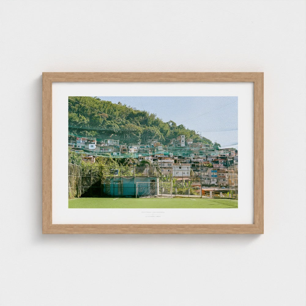 Football Pitch Print - Rio de Janeiro (Comunidade), Brazil | Footy Dreams