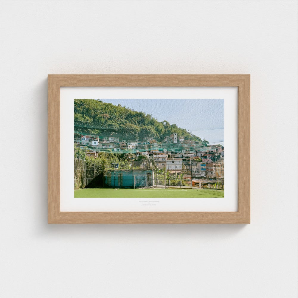 Football Pitch Print - Rio de Janeiro (Comunidade), Brazil | Footy Dreams