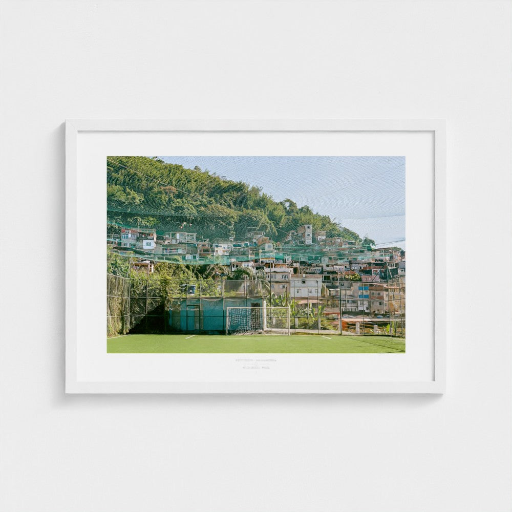 Football Pitch Print - Rio de Janeiro (Comunidade), Brazil | Footy Dreams